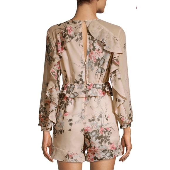 Few Moda Floral Ruffled Romper - Picture 2 of 4